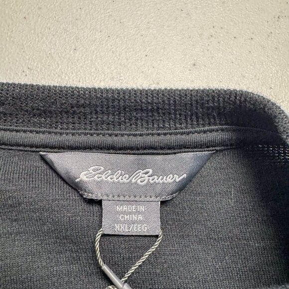 NEW Eddie Bauer Double Knit Crew Neck Tee Shirt Mens 2XL Black Outdoor Hike‎ NWT - Picture 7 of 14